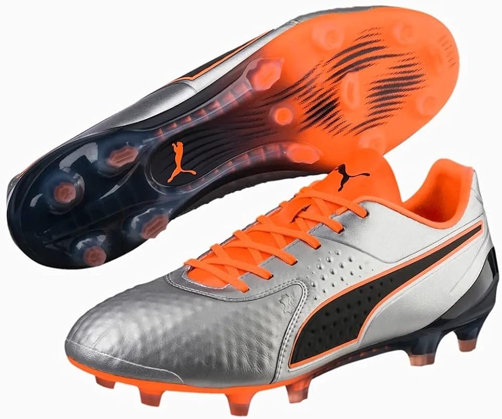 PUMA Mens One 1 Leather Low Firm Ground Football Boots Studs Trainers