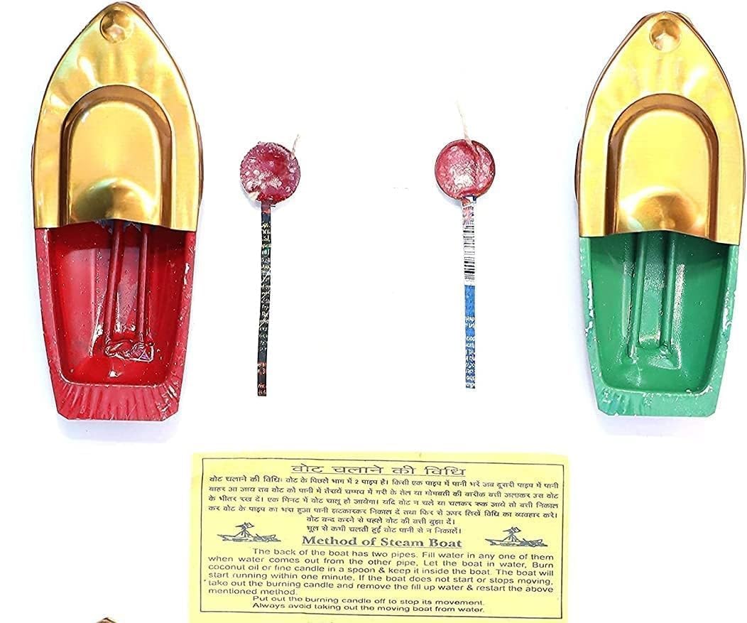 JAGMOOLYA Products Classic Put Handmade steam Toy Boat naav Janmastami Decoration (Random Color)- Multi Color (Pack of 1-image-15