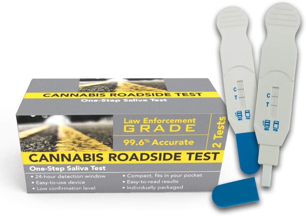 Cannabis Roadside THC Saliva Test (Marijuana) 2Pack
