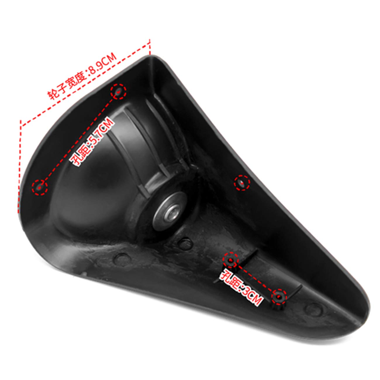 GEBONE Ruote di ricambio per bagagli Ruote di ricambio in plastica per valigie YF-BW023 # Kit di ricambio per riparazione