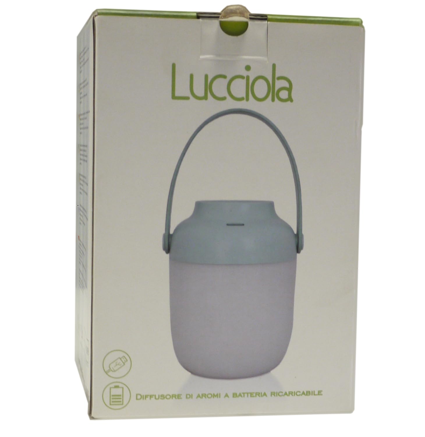 Gisa Wellness Lucciola diffusore oli essenziali batteria ricaricabile usb e Sinergia Cometa puri per purificazione e vitalità portatile senza fili, da auto e ufficio