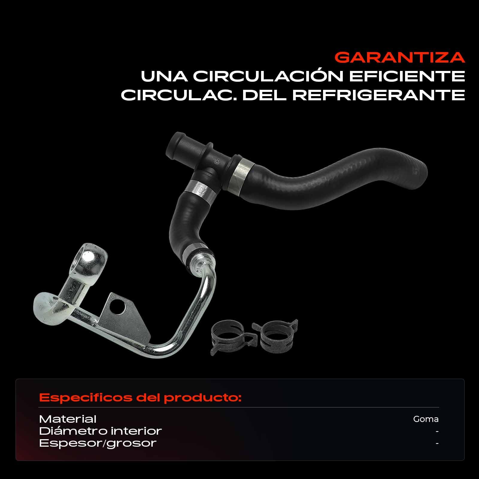 Frankberg Manguera de refrigerante manguera del motor delantera | Compatible con: M.i.n.i R.o.a.d.s.t.e.r R59, M.i.n.i Clubman R55, M.i.n.i R56, M.i.n.i Paceman R61
