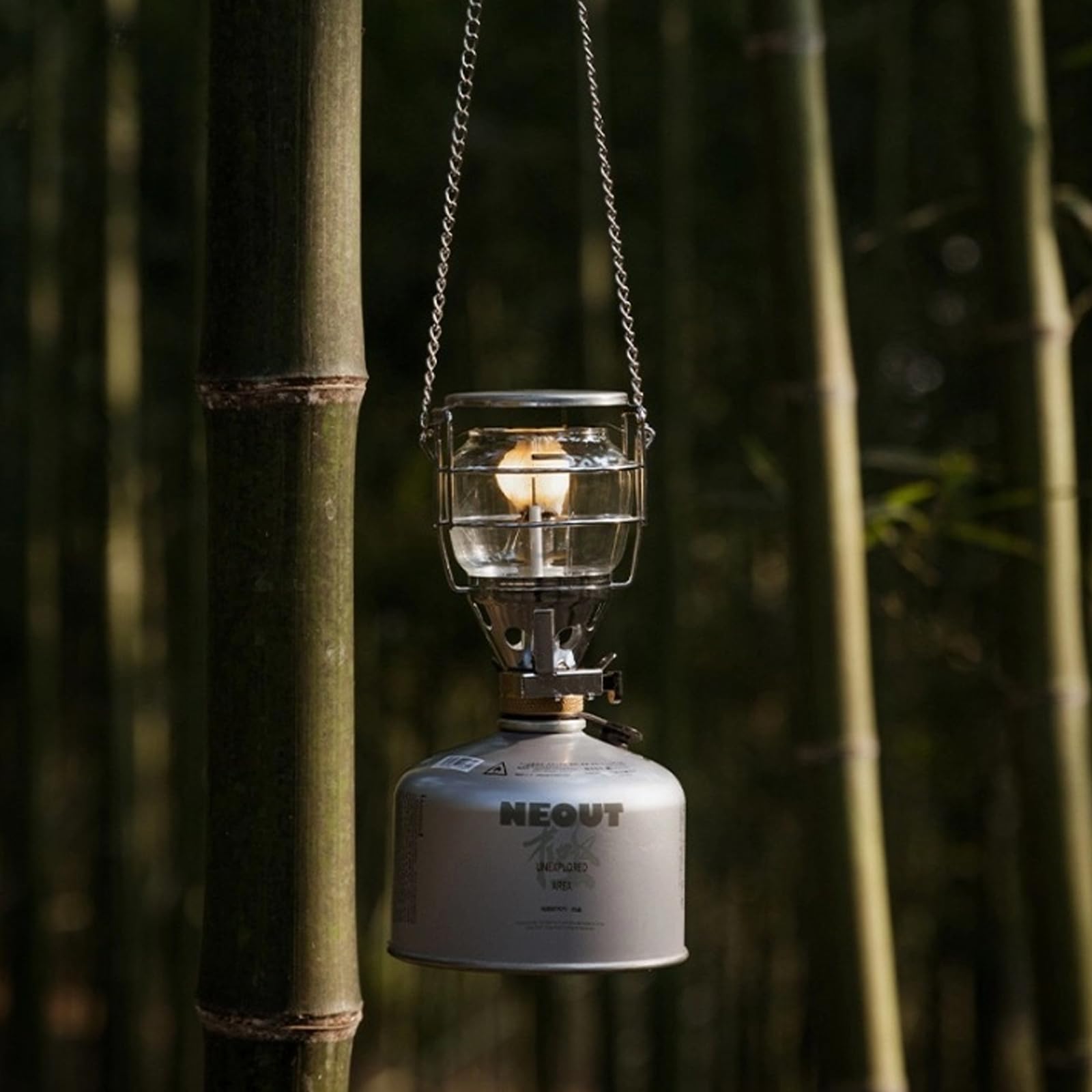 Campingmoon - Farol de gas portátil para camping, lámpara colgante de tienda de campaña
