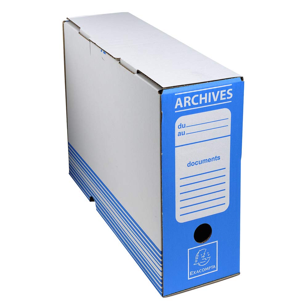 Boite archive dos 100mm carton ondule couleurs