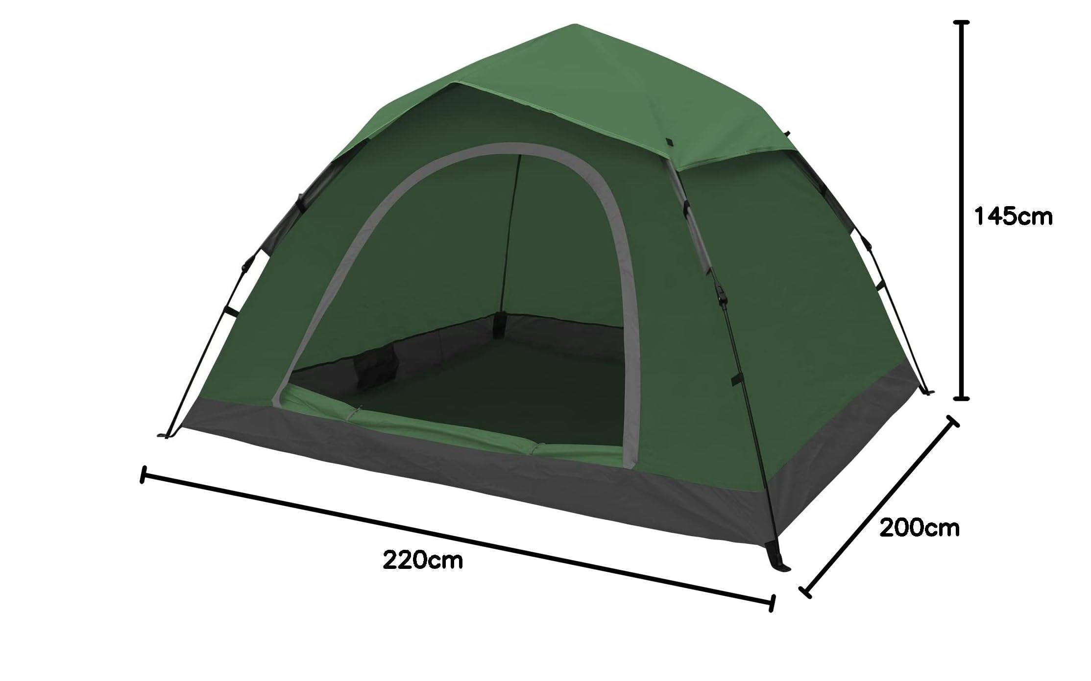 1 Personen Camping Zelt - Leicht Kuppel Campingzelt Rucksackzelt mit Anti Moskito Klarsicht Fenster Bildschirm 3000 mm Wasserdicht, Einfache Installation für Camping Outdoor Wandern
