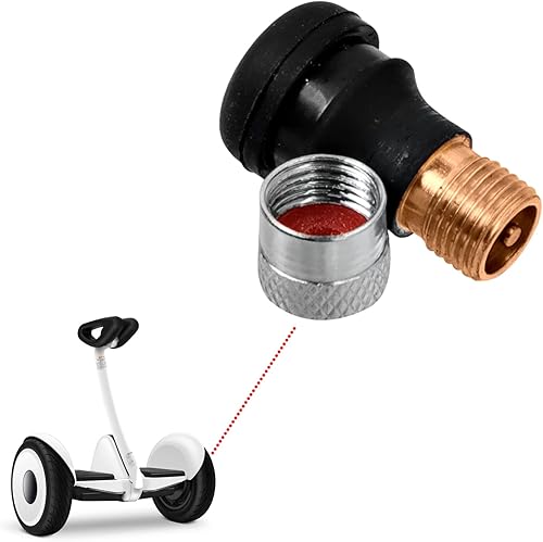 ODO LUCK Válvula de aire sin cámara de vacío para Segway Ninebot S Smart Self-Balancing Scooter eléctrico reemplazar piezas Accesorios de neumáticos
