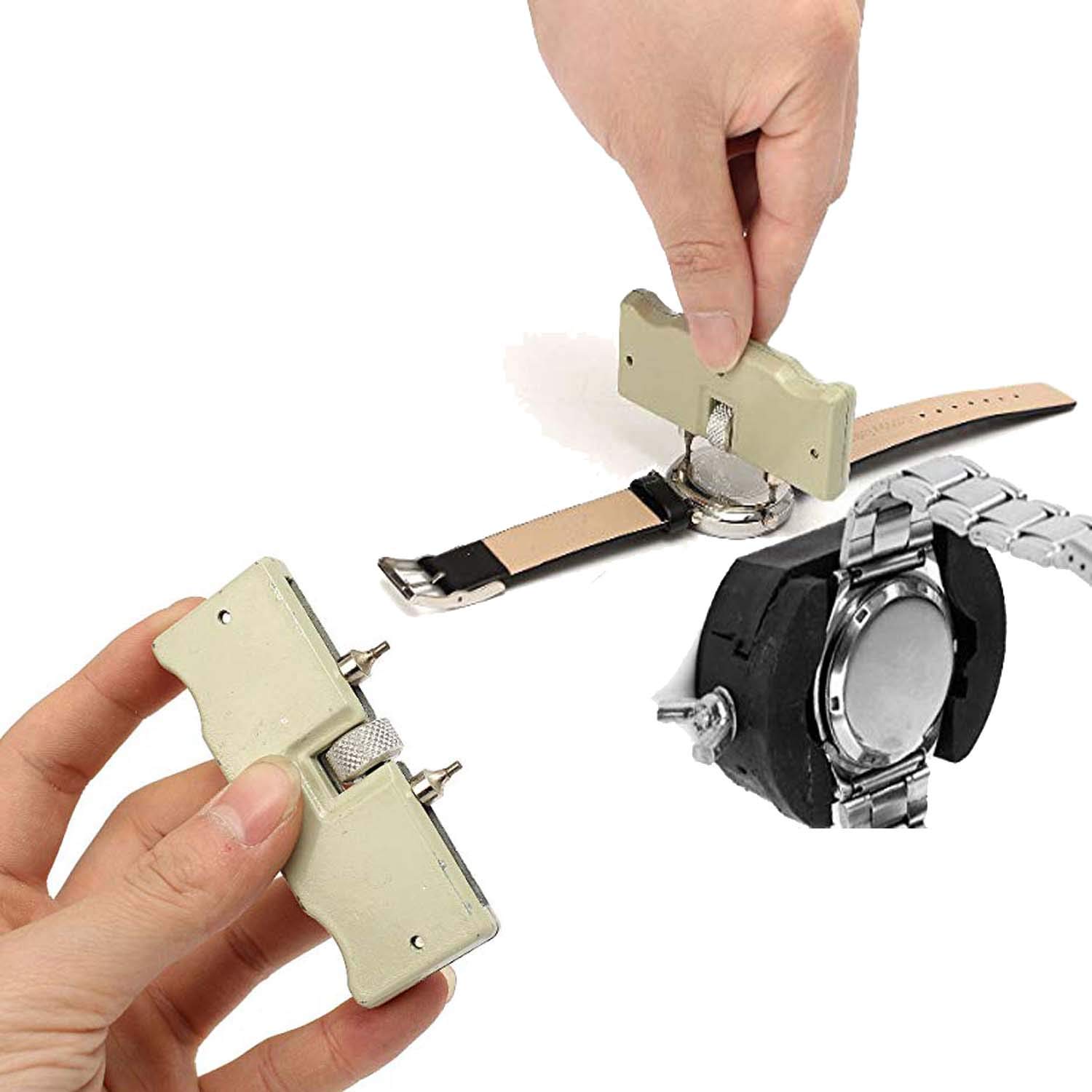 DIY Crafts Watch Adjustable Opener Back Case Press Closer Remover Repair Watchmaker Tool and Watch Case Back Opener Repair Remover Tool (1 Pc Design No 2, Colour No # 8)-picture-15