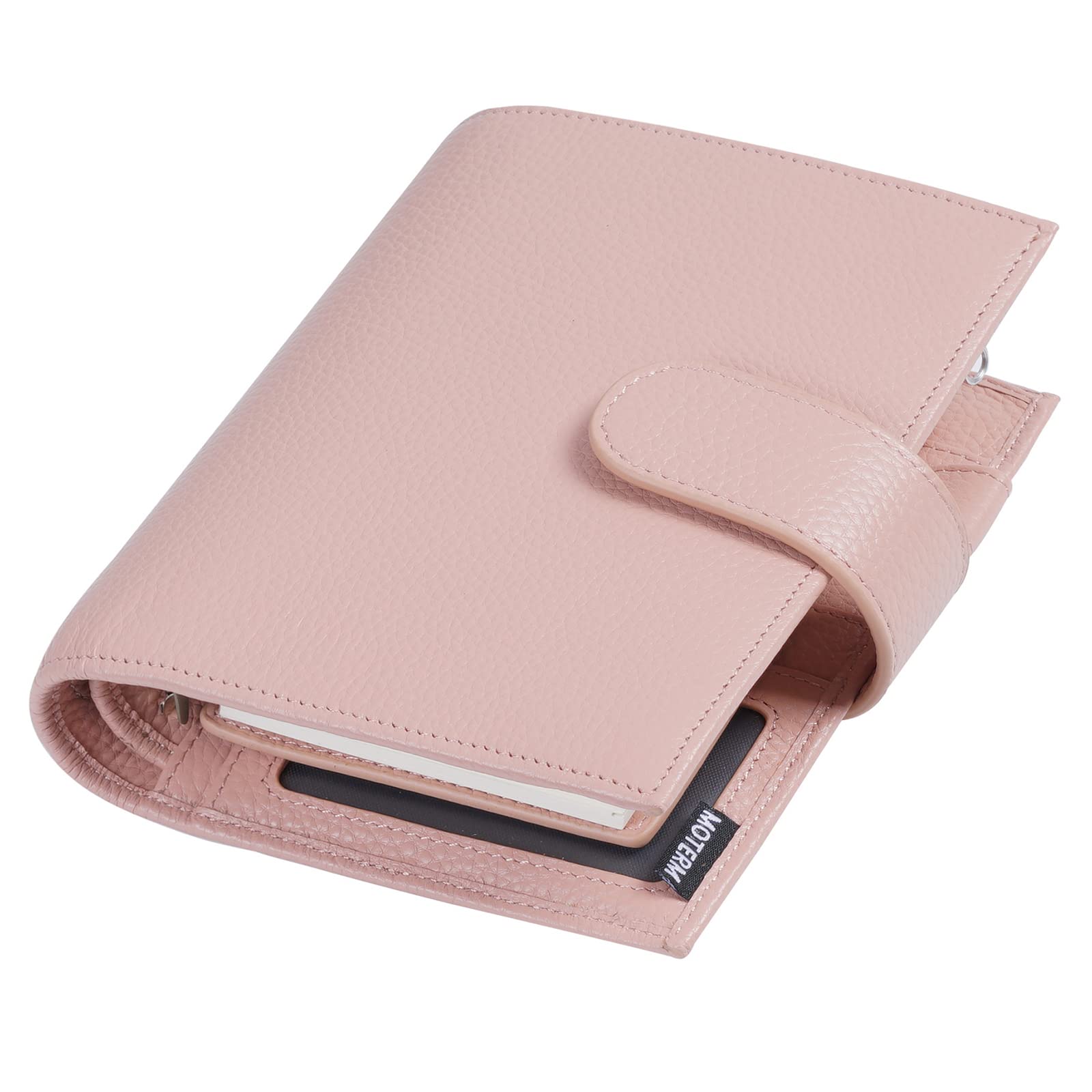 Moterm Pocket Versa - Combination of Pocket Size Binder Planner and Purse (Pebble Dust Rose, 19 mm Ring)