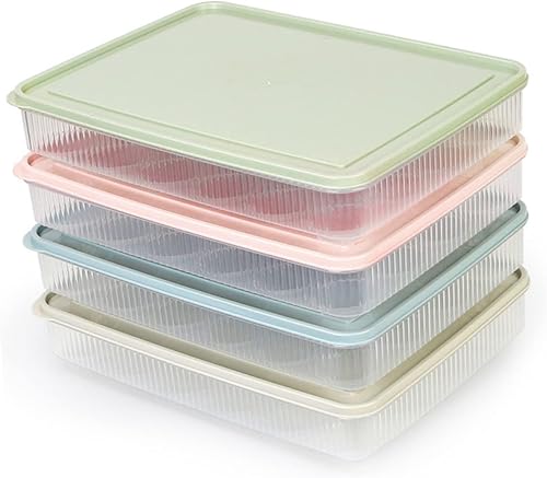 Alipis Bandeja de soporte para huevos de 24 cuadrículas, almacenamiento simple para refrigerador para refrigerador, color rosa
