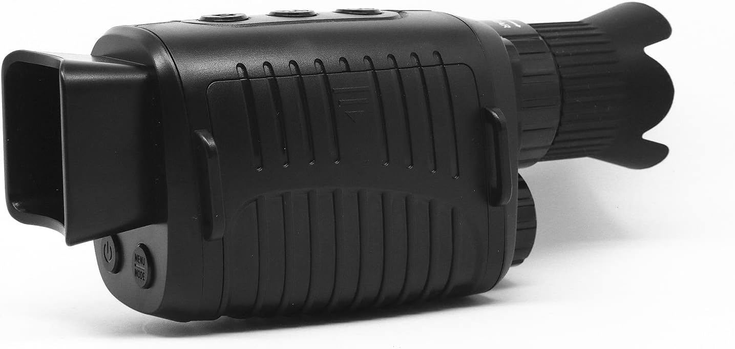 Outdoor Night Vision Device Infrared Optical Night Vision Monocular Device 10 Languages 5X Digital Photo Video Playback 500~1000M Full Dark Viewing Distance for Outdoor Hunt Boating