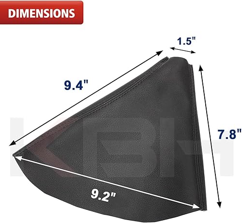 Miniatura 8 de KBH Funda para palanca de cambios de automóvil para Hummer H3 2005 2006 2007 2008 2009 2010 2011, tapicería de cuero de vinilo, repuesto de piel
