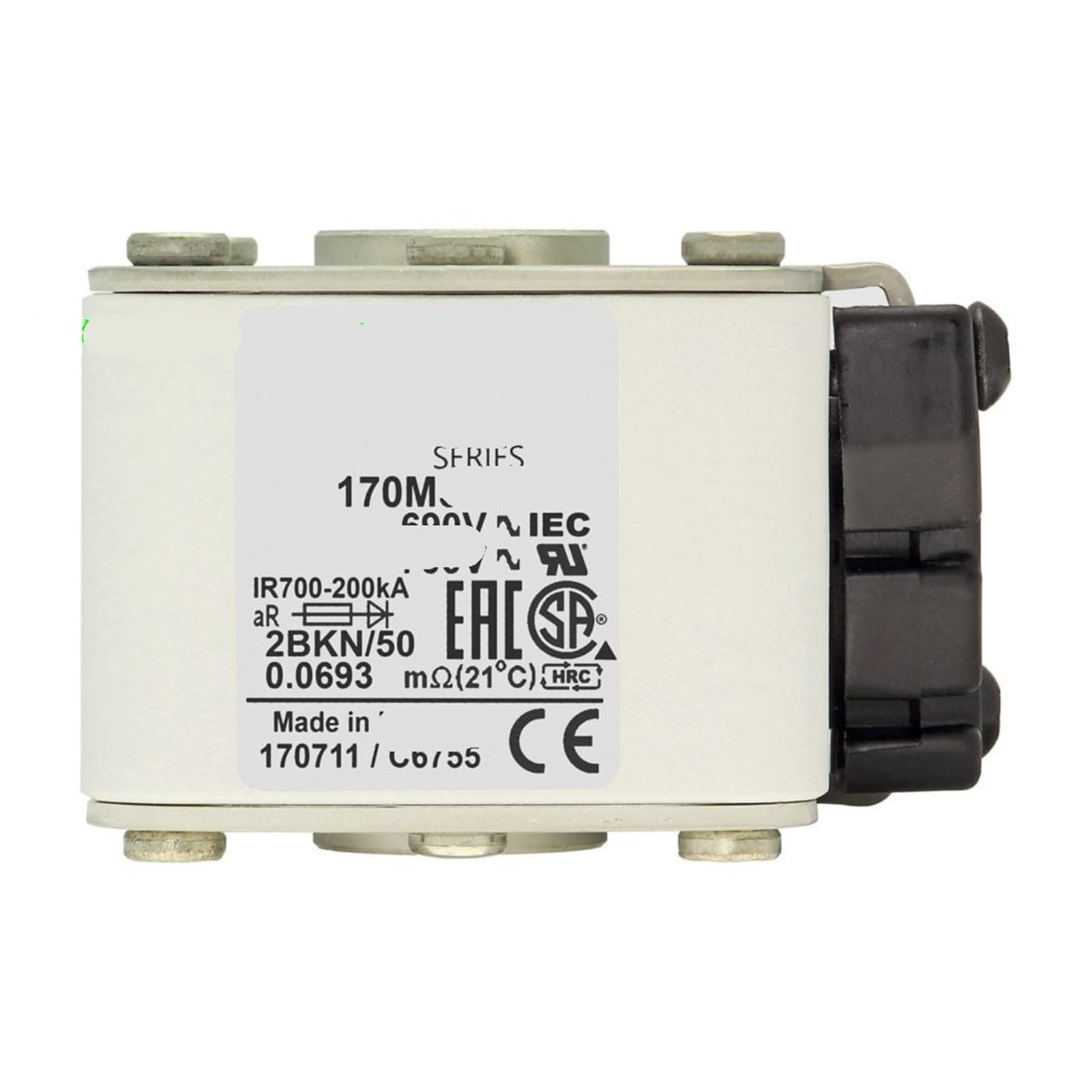 JNURGWLYH Cooper Cooper Fuse 170M5466 aR Quick Break 690V/1000A Fuse 2BKN/50
