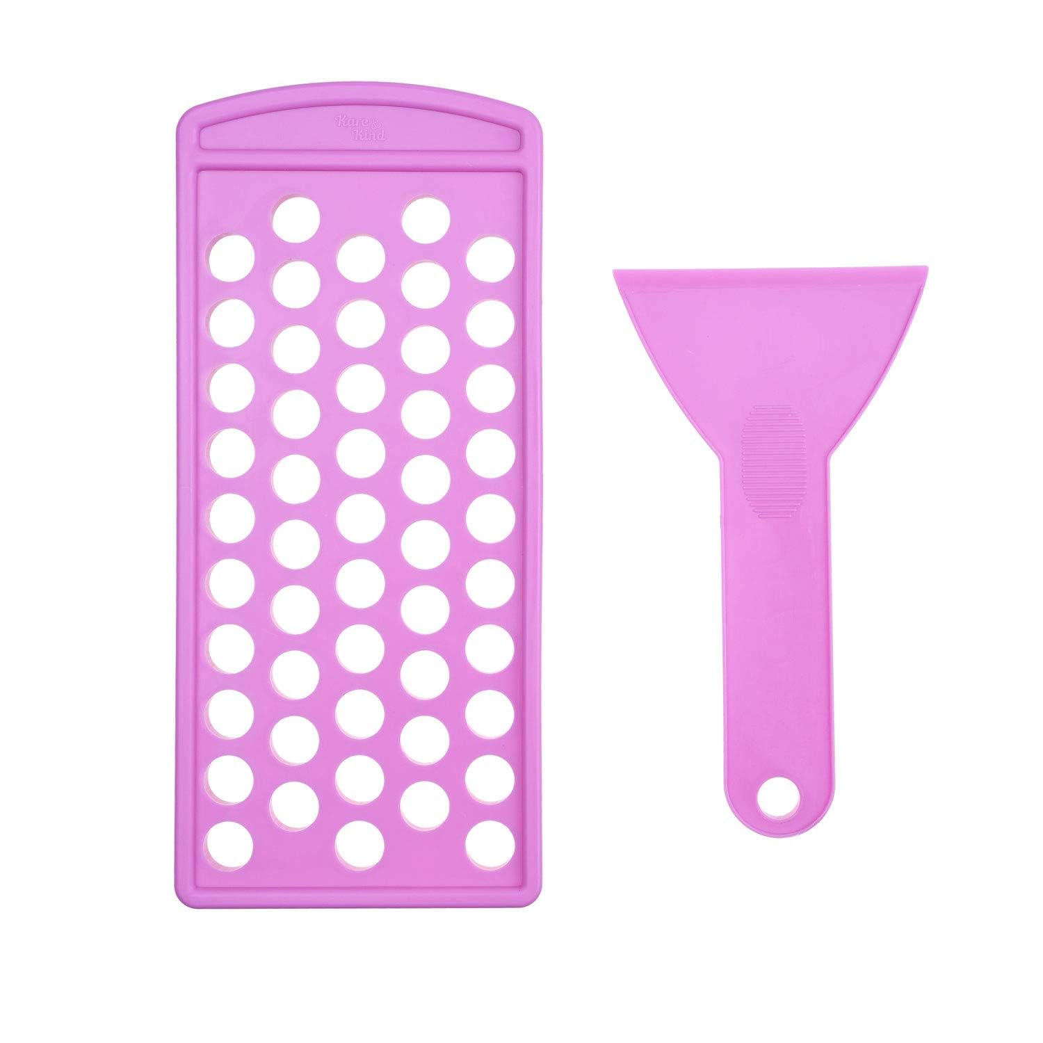 Matin IMPEX Lip Balm Filling Tray and Spatula Set for 15mm Tubes - Fills 50 Standard 3/16 oz (5.5ML) Tubes Quickly and Easily - Containers Sold Separately (Purple)-image-25