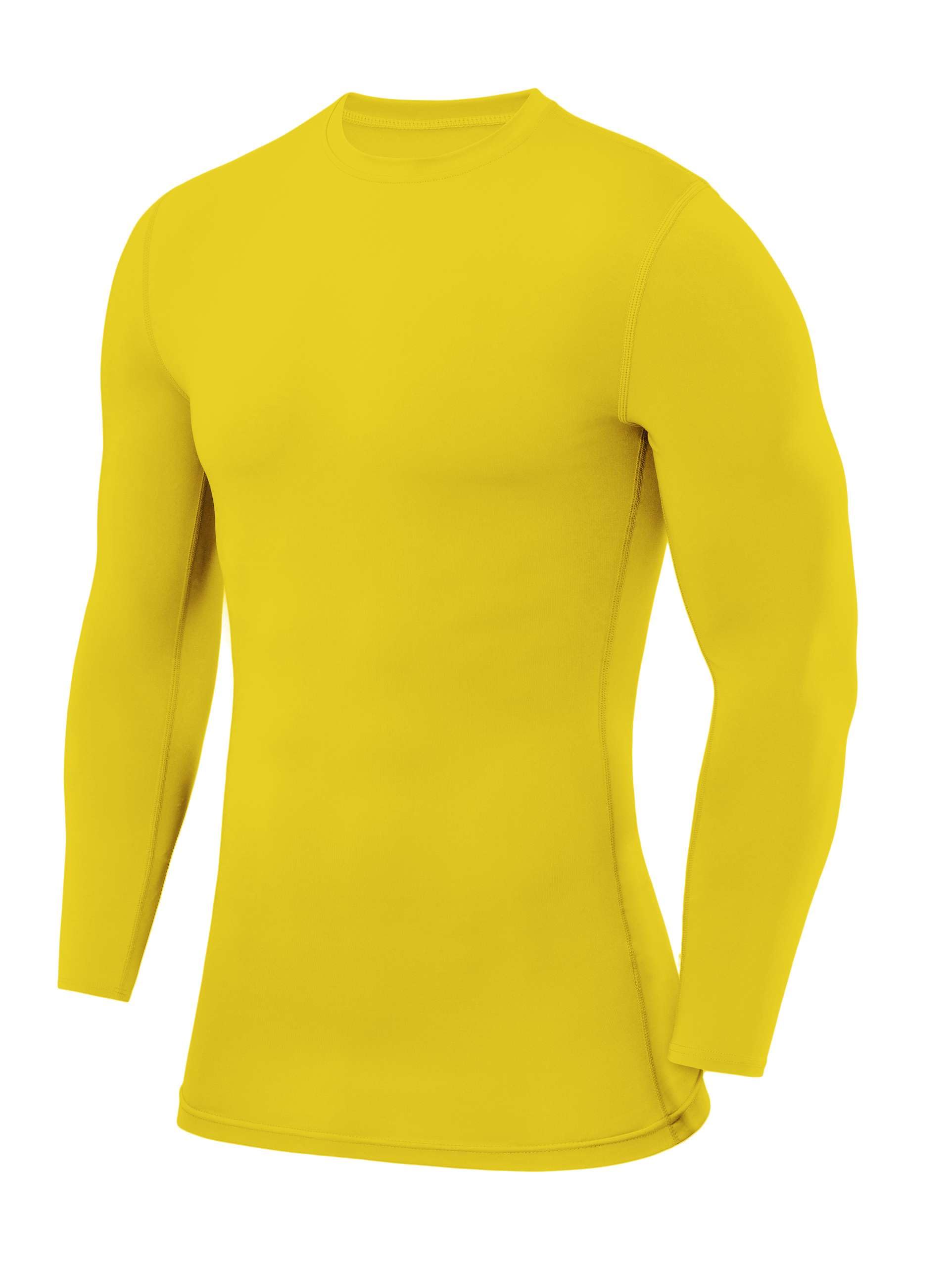 PowerLayer Kompressionsshirt Herren - Compression Shirt Funktionssshirt Langarm - Laufshirt Herren - Sportshirt - Longsleeve Oberteil Unterziehshirt