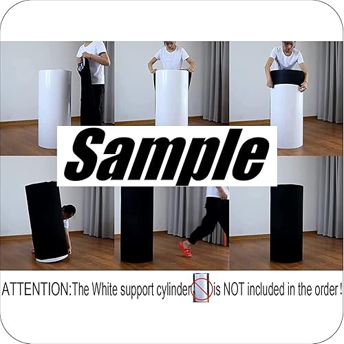 Miniatura 6 de Cubierta cilíndrica de lunares rosados para decoración de fiesta de cumpleaños de bebé niña, cubierta de pedestal de tela elástica