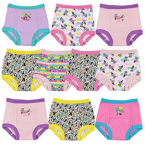 Disney Girls' Minnie Mouse Potty Training Pants 3-PK, 7-PK, 10-PK in sizes 18M, 2T, 3T & 4T, MinnieTraining10pk, 3T