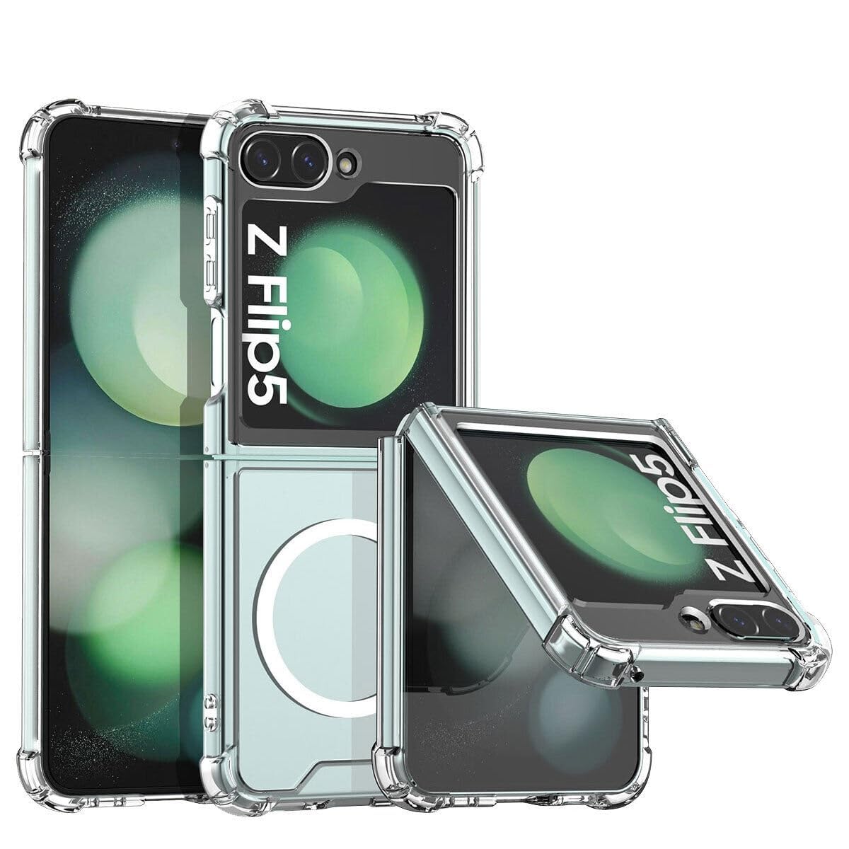 V-TAN Samsung Z Flip 6 Magnetic Case Clear Compatible with Mag Safe Charging,Soft Silicone TPU Bumper, Crystal Clear Anti-Yellow,Fit Protective Cover (Clear) (B0DB25KCVY) Amazon Price History, Amazon Price Tracker