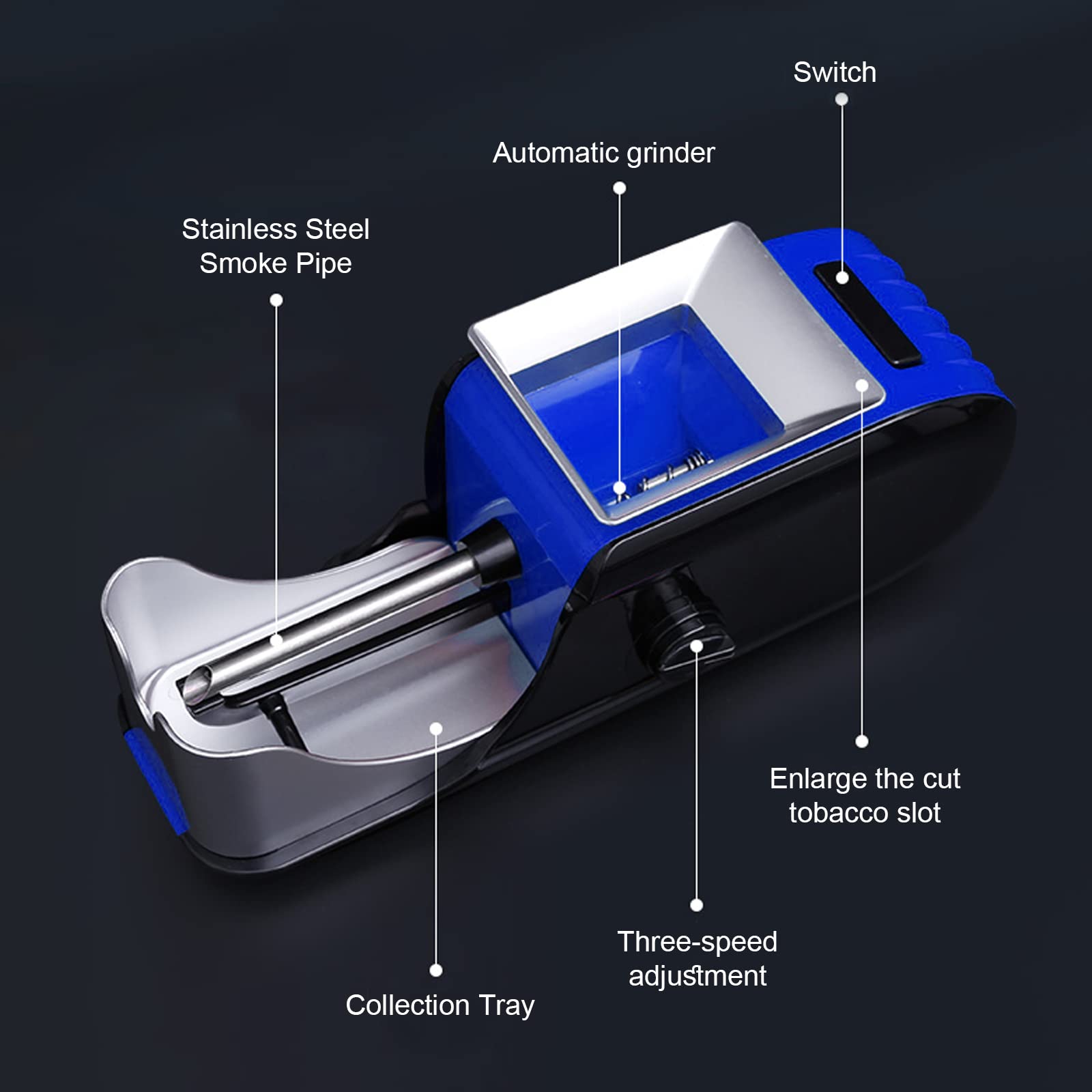 Vegena Electronic Cigarette Filling Machine with Cigarette Case, Tobacco  Machine with Charger and Cleaning Brush : Amazon.com.be: Home & Kitchen