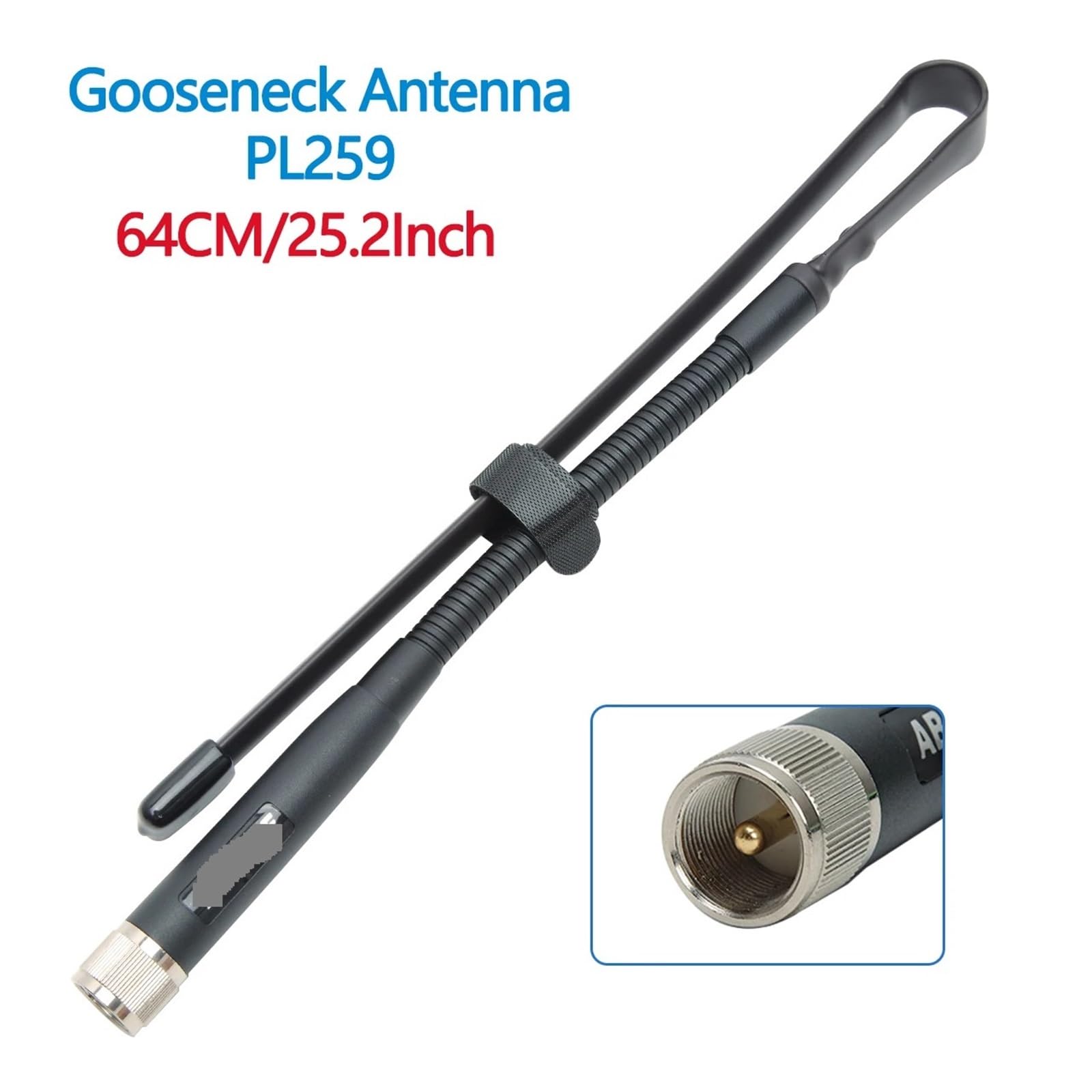 Banda CS Plegable de Cuello de Cisne VHF/UHF 144/430MHz Radio de Coche Amateur de Alta Ganancia Antena móvil/estación(124cm)