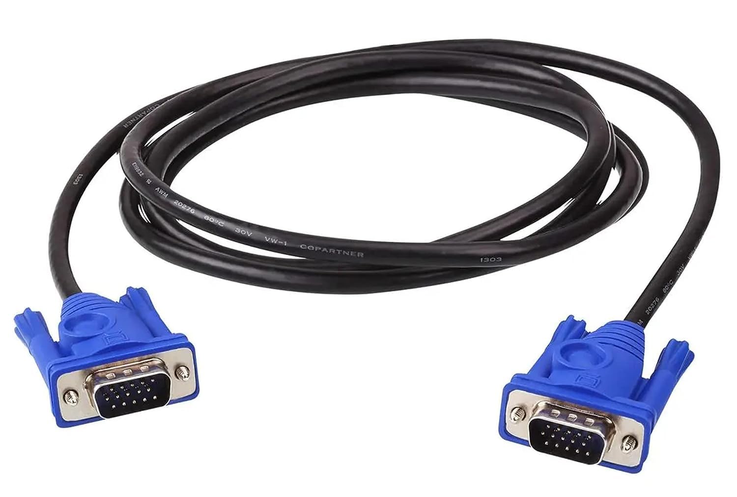 SVDK Black 1.5meter 15Pins Male To Male VGA To VGA Cable For All Computer/Monitors/Televisions/Desktop/Laptop/Projector/LEDs/LCDs/HDTV’s/Graphics Card Series (B0CHPQ4PH9) Amazon Price History, Amazon Price Tracker