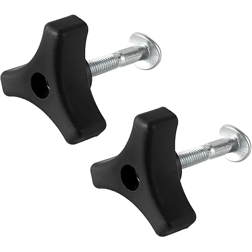 ZLKSKER 2 Sets Lawn Mower Handle Knobs Nut Bolt, Triangular Handle Fastening Screw Set Replacement for Honda Lawn Mower & Other Lawn Mower