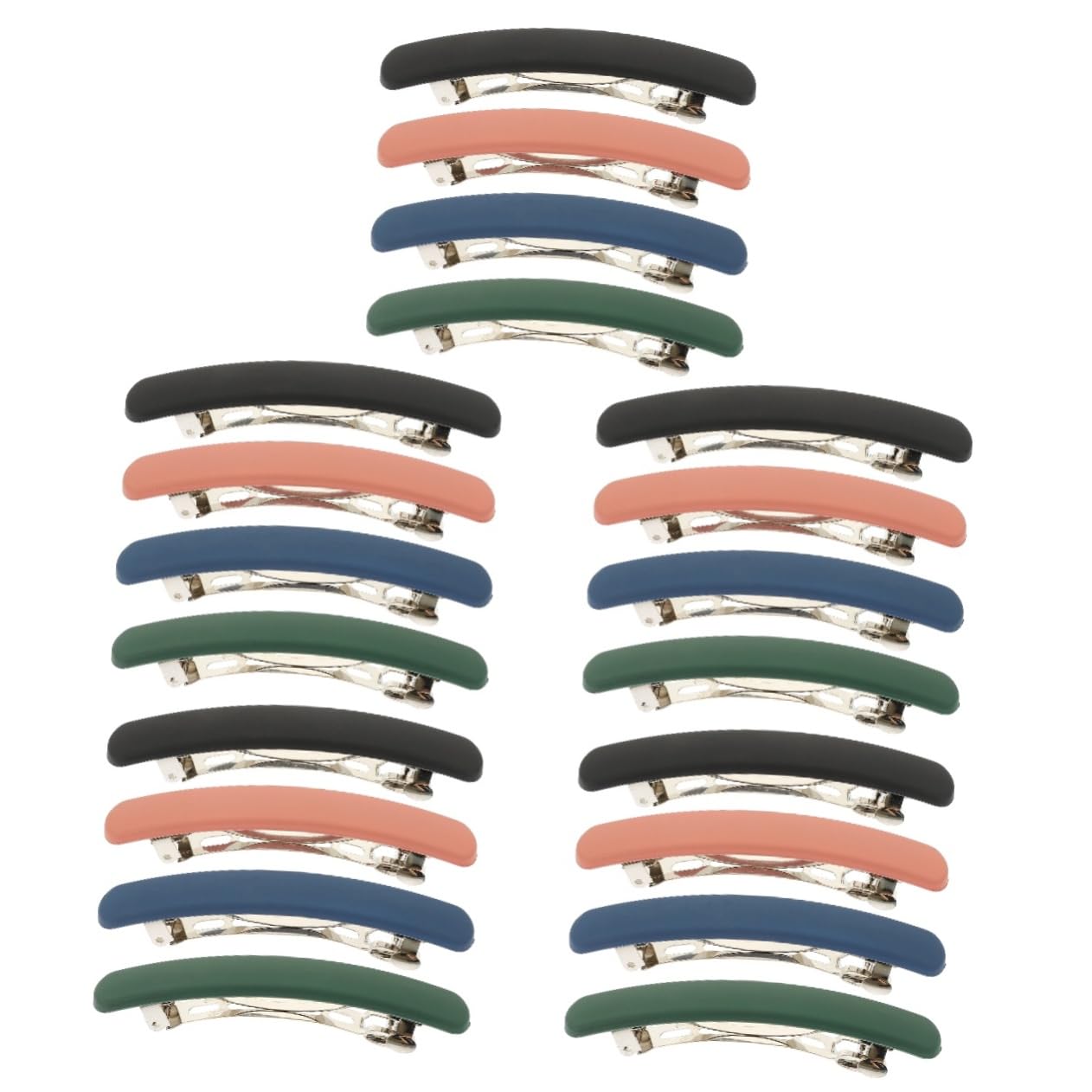 MAGICLULU 5 Sets Französische Haarspangen Für Frauen Pferdeschwanzhalter Haarspangen Federn 4 Stück * 5