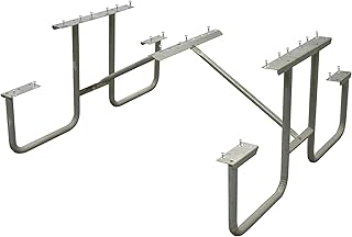 Picnic Table Frame Kit – Commercial Grade, Fully Welded Steel, 6-Foot DI...
