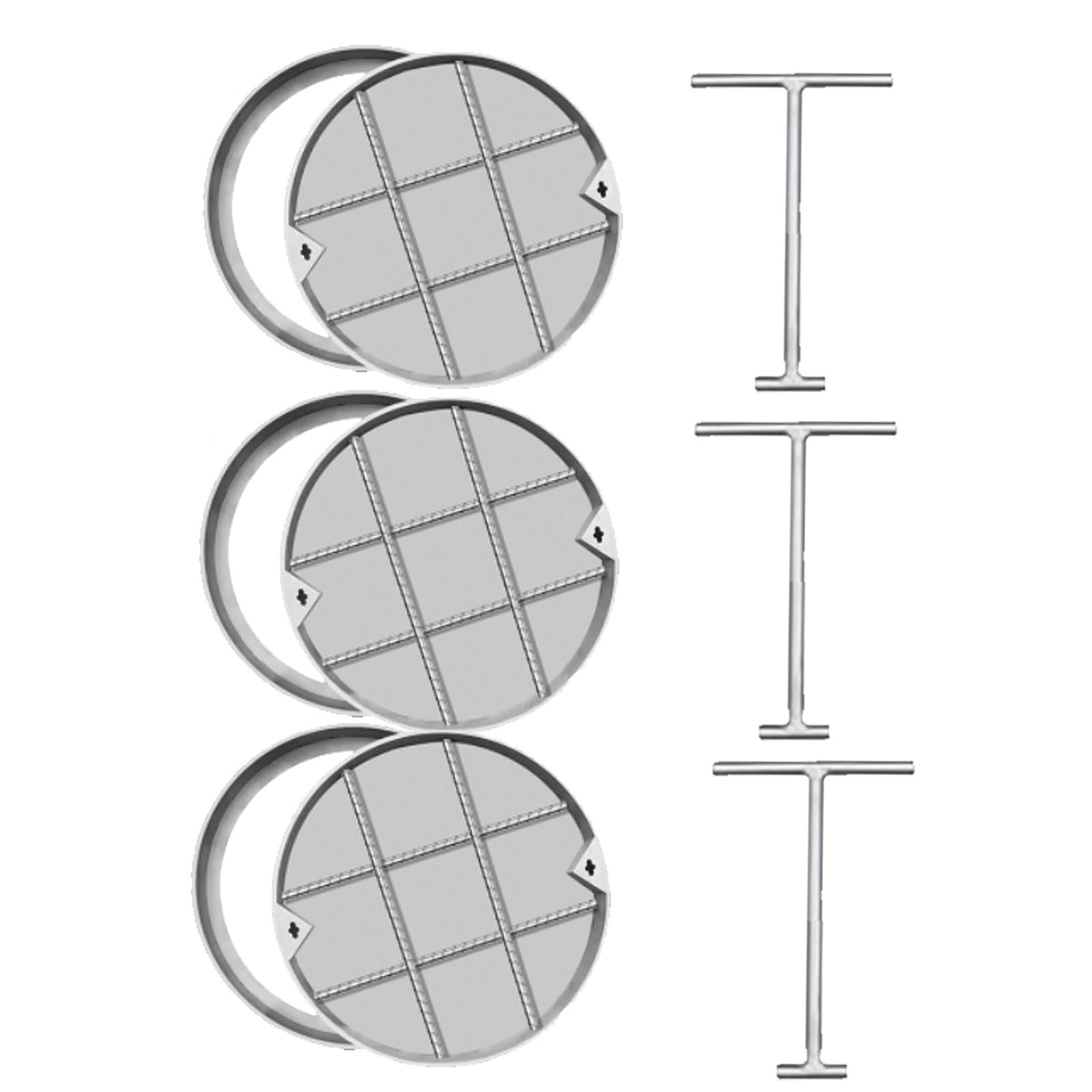 GJMSSMY Recessed Manhole Cover inspection chamber invisible frame garden paving frame decorative finish pati