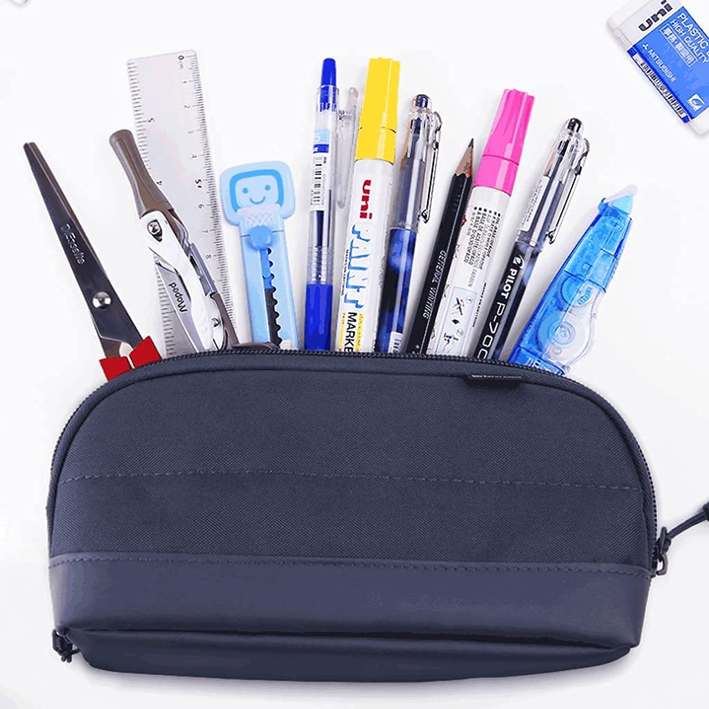 Caja de lápices caja de lápices de gran capacidad impermeable, bolso de almacenamiento de papelería multifuncional con cremallera, bolsa de cosmética portátil bolsa de viaje-4colors bolso de bolsa