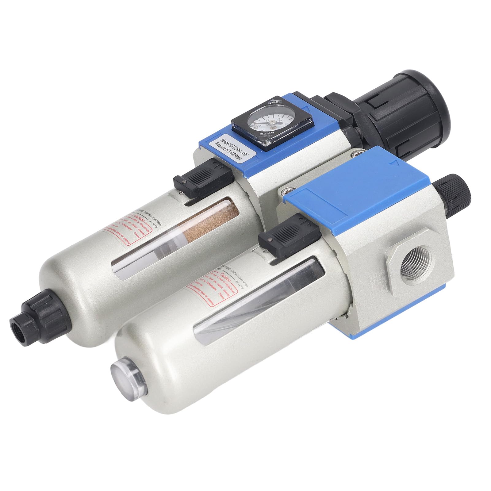Essiccatore per utensili pneumatici, rimozione efficiente, filtro in lega di alluminio G3/8 pollici, di lubrificazione a olio, regolatore di pressione dell'aria