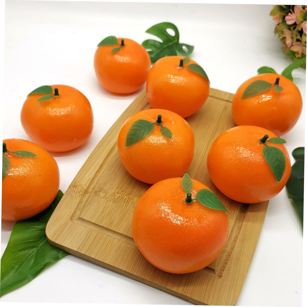 PRETYZOOM 3 Sätze Künstliche Orange Süsse Orangen Orangefarbene Verzierungen Falsches Orange Künstliche Früchte Schaufensterdekoration Falsches Obstdekor Künstliche Frucht Schaum 6 Stück * 3