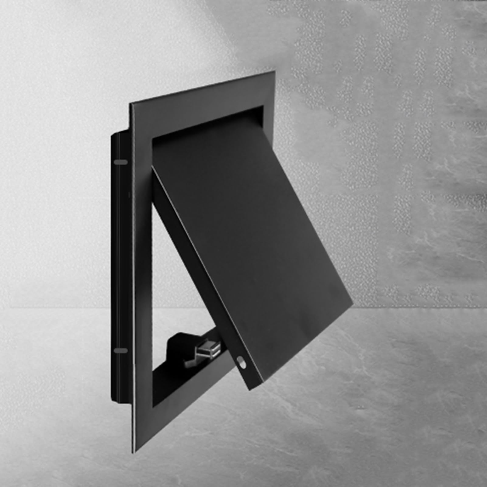Dailify Access Panel Metal Access Panel Cover Black White Grey Surface, Drywall Inspection Hatch Door 12x12 18x18 16x16 24x24 in, Wall Hole Service Covers(Black,24x24in (600x600mm))