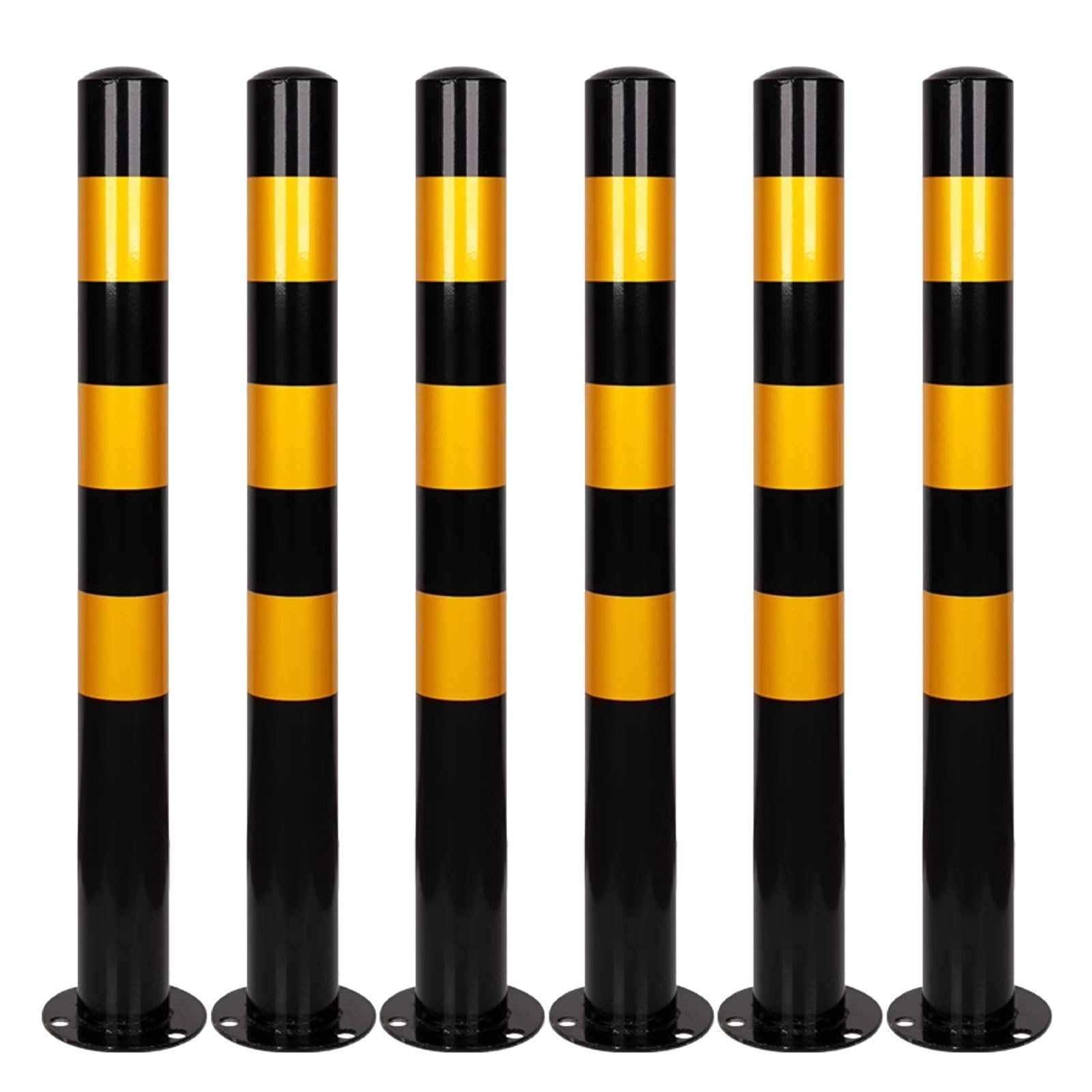 HCZKIUJY Heavy-Duty Traffic Control Barrier for Driveway and Parking Safety, In-Ground Installation, Enhanced Security Solution (Yellow)