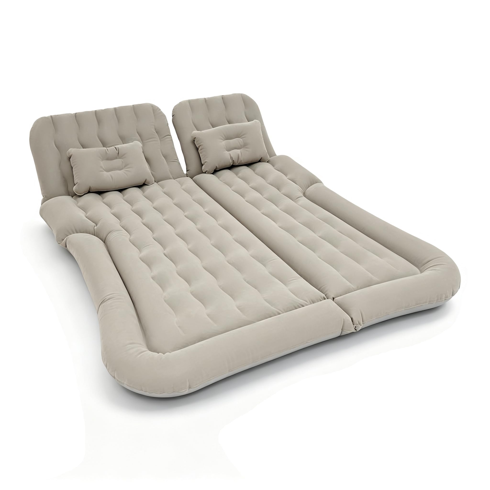 Materac dmuchany na kemping z pompką, materac dmuchany dla 2 osób, samopompujący, mata kempingowa, nośność: 250 kg, podwójny materac dmuchany, 174 x 126 cm