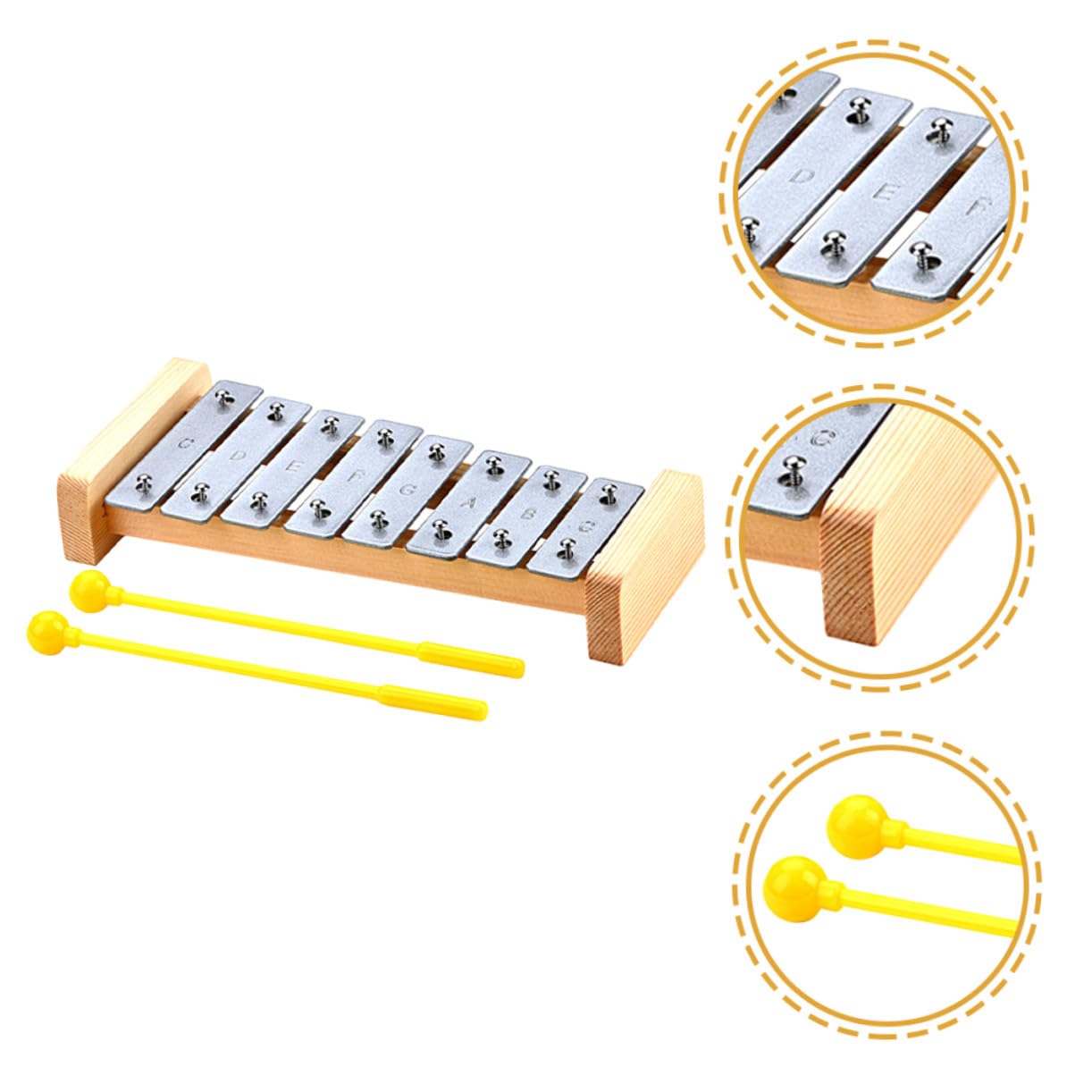 ORFOFE Xilofono Legno Ragazzo Ragazza Ragazza Strumento Musicale Giocattolo Percussioni Tastiera Musicale Per Ragazzo Piccoli Educativo Precoce