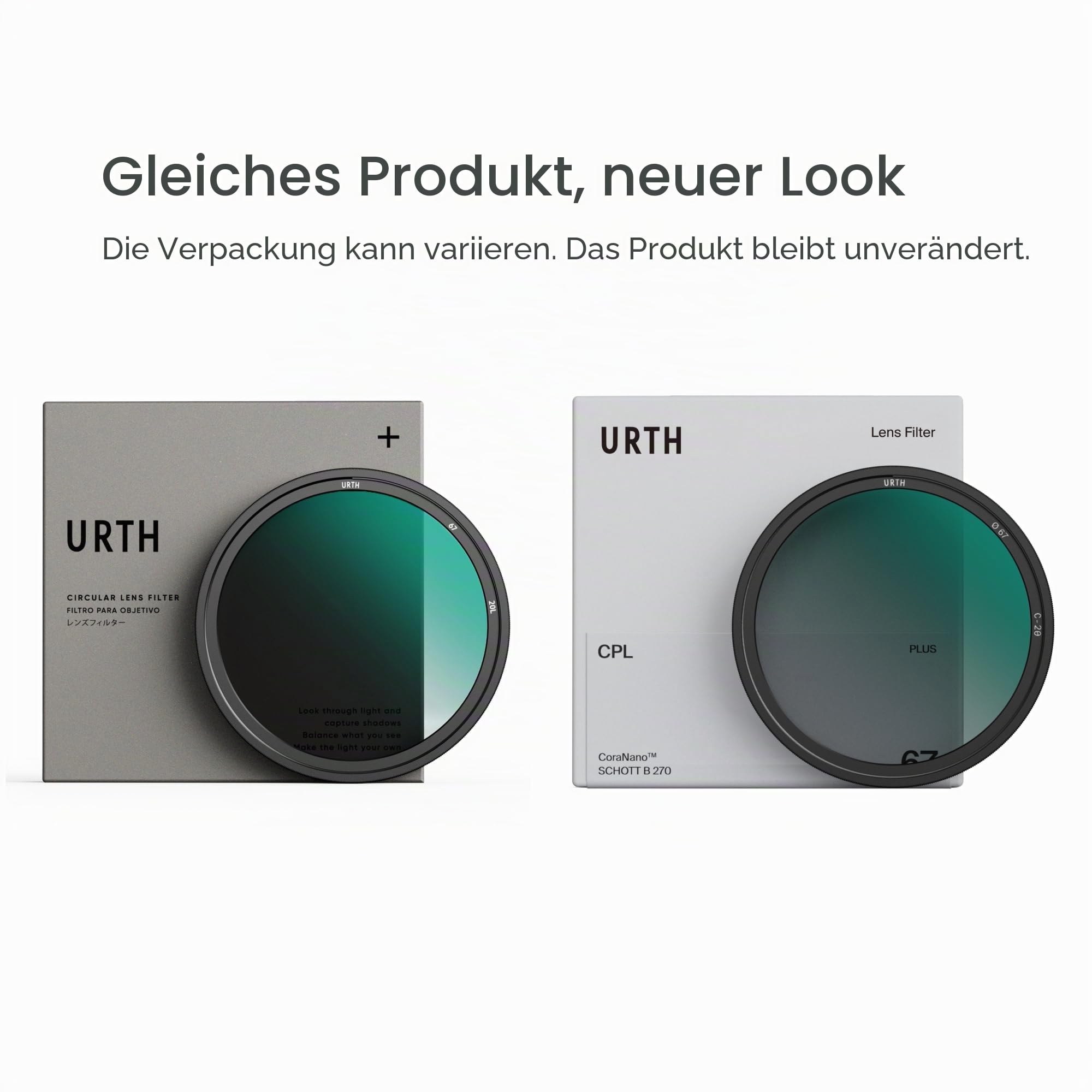 Urth 72 mm Zirkularer Polfilter (polarizationsfilter) CPL Filter (Plus) – ultraschlanker, 30-lagiger nanobeschichteter Kamera-Objektivfilter