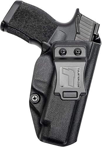 Tulster Funda de perfil IWB en la mano derecha se adapta a Sig P365XL  Dentro de la cintura Apéndice Funda de transporte oculto Kydex