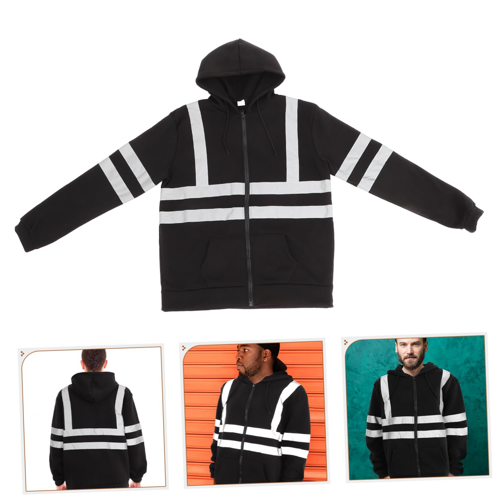 PACKOVE Reflectante Saneamiento Ropa De Trabajo De Los Hombres Mono Trabajo Mono para Hombres Sudaderas con para Hombres Hombre Mono Los Hombres Sudaderas con Las