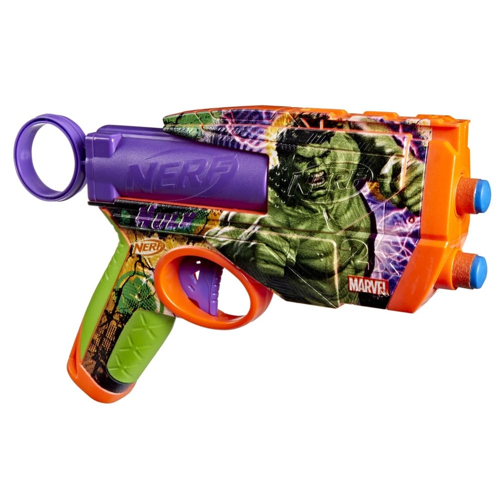 Amazon.com: Nerf Marvel Hulk Dart Blaster | 4 Nerf N1 Foam Darts