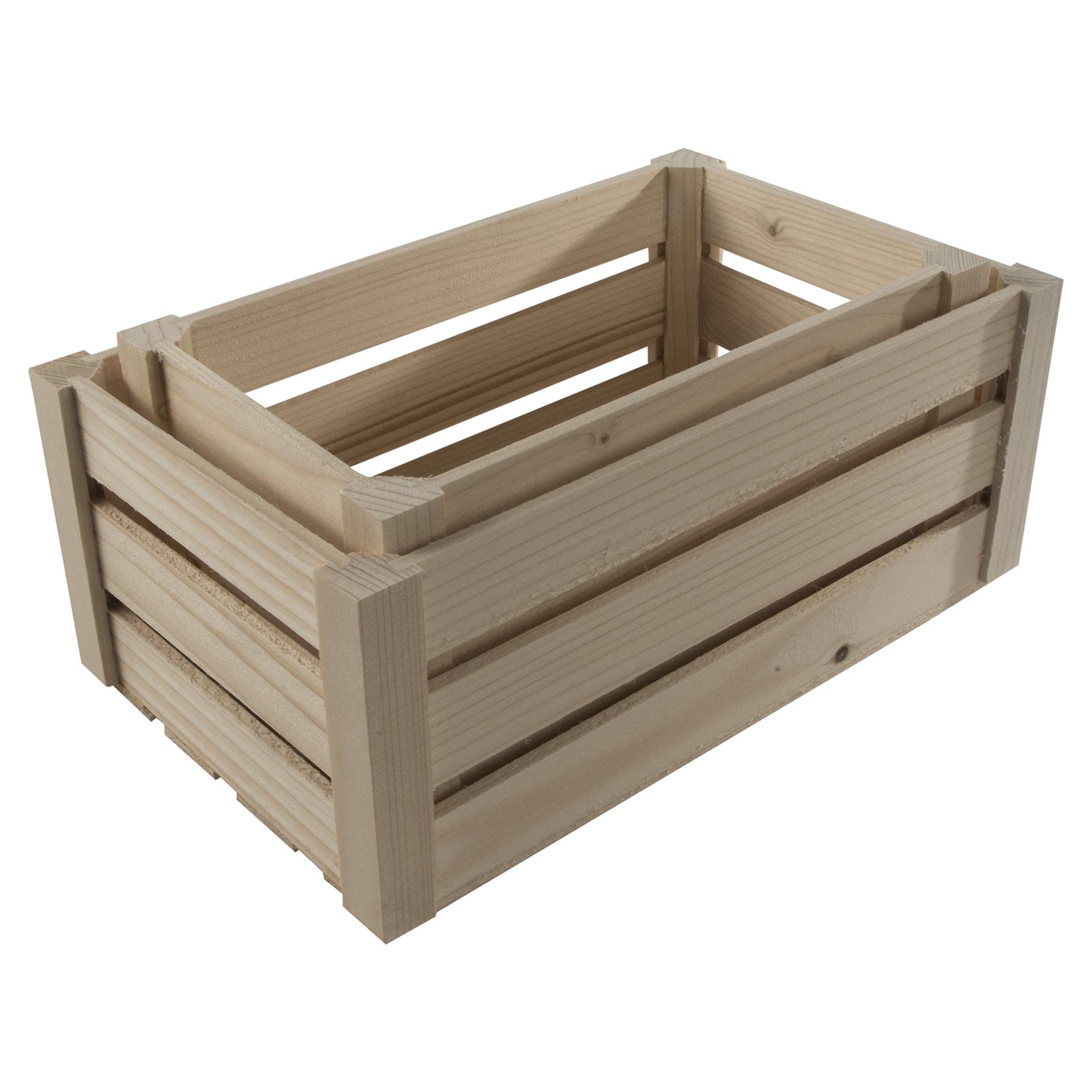 Woodeedoo Nest Of 2 Unfinished Wooden Storage Crates | S+M