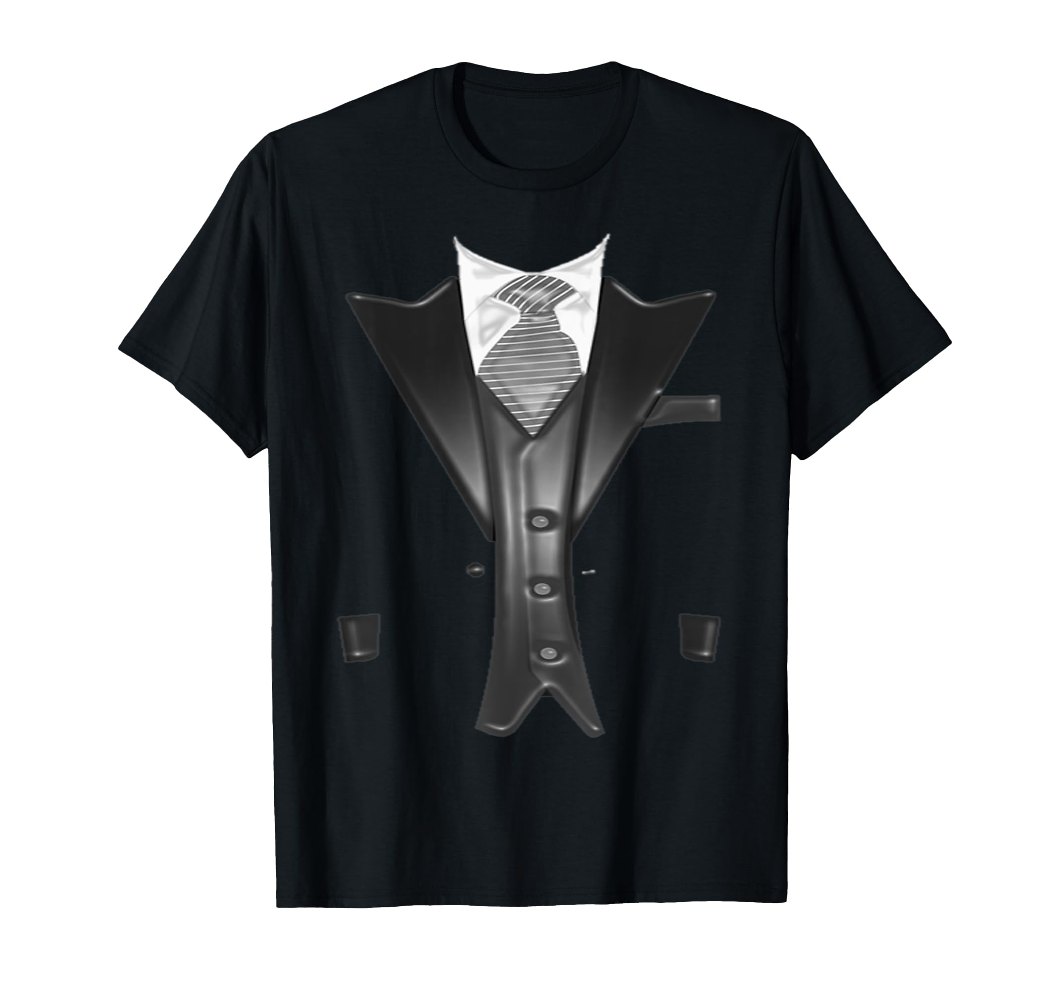 Funny Faux Fake Suit with Vest and tie T-Shirt