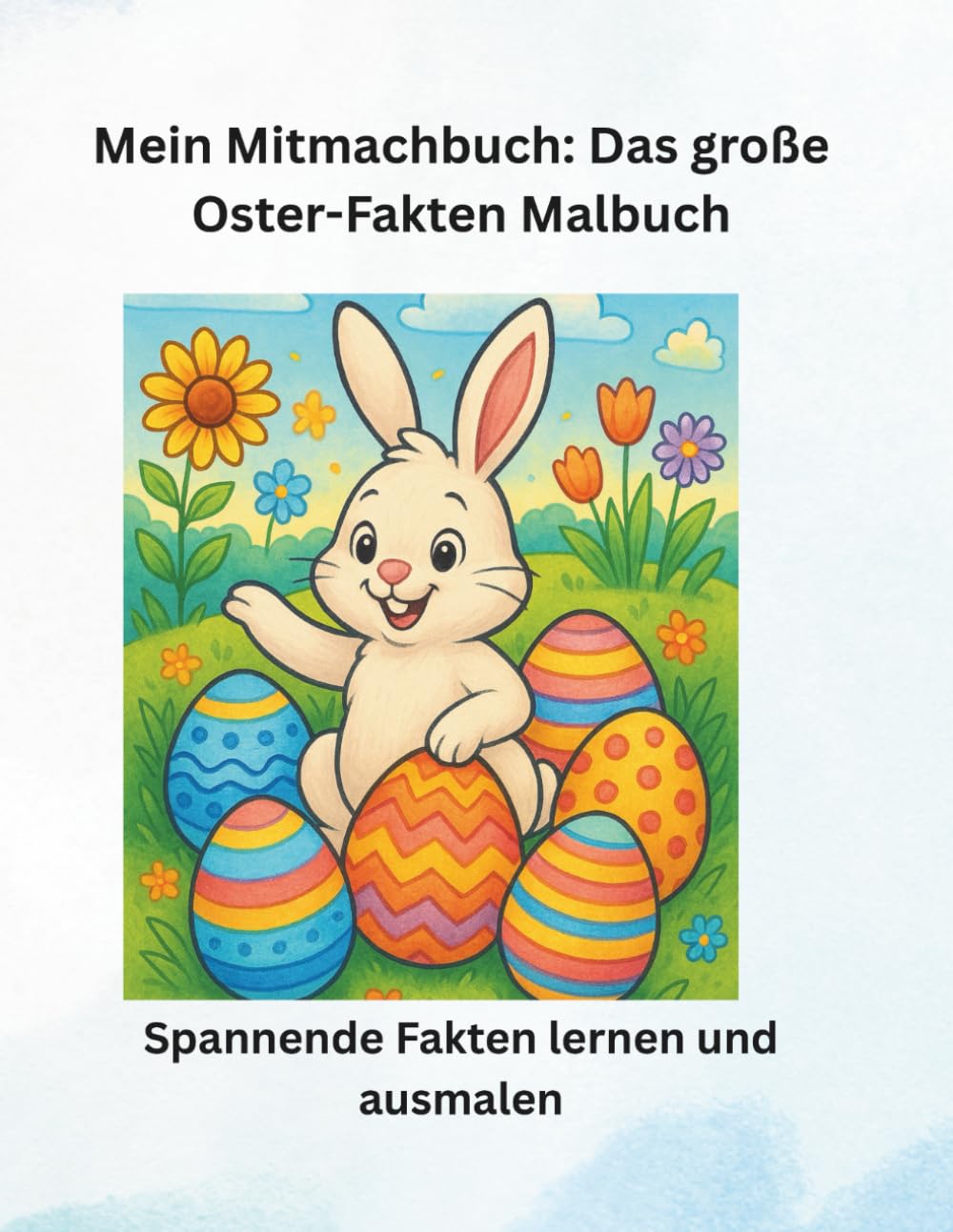 Das große Oster-Fakten & Malbuch: Wissensbuch & Ausmalspaß für Kinder von 4-10 Jahren: Spannende Fakten zum Lernen und Ausmalen
