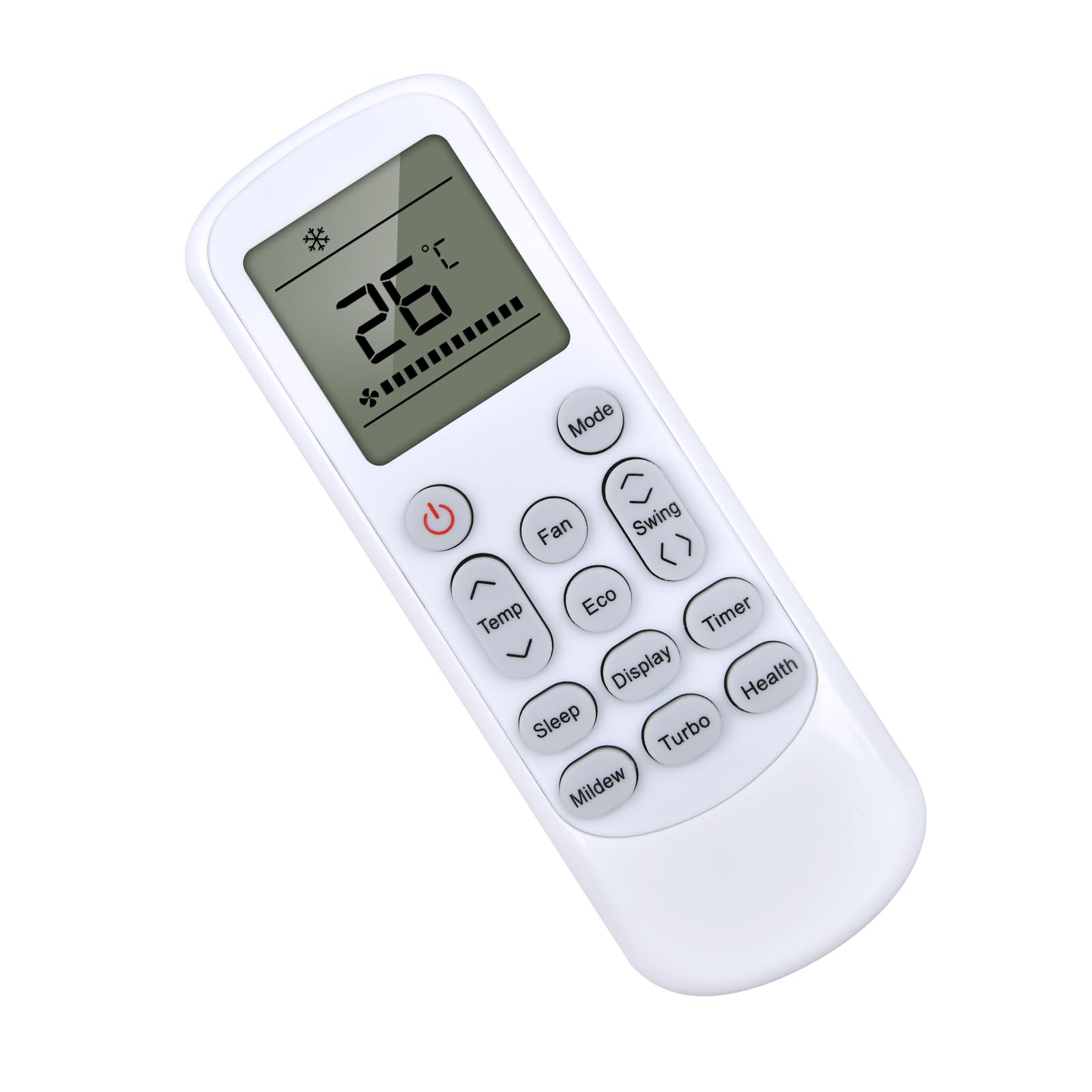 Télécommande de rechange TCL Mini Split avec écran LCD pour climatisation - 7
