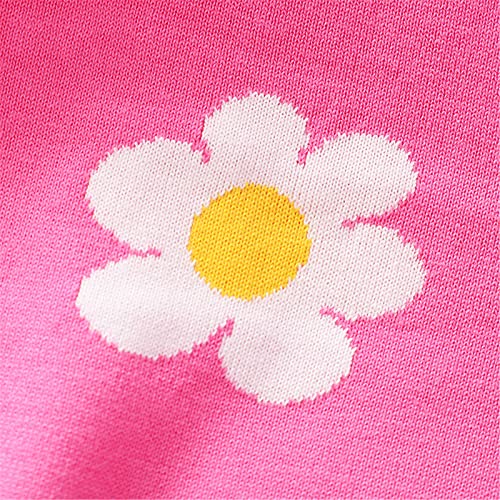 Yiqinyuan Autumn Baby Girls Sweaters Thick Warm Flower Kids Pullover Bottoming Clothes Children's Knitwear Fashion Sweater3