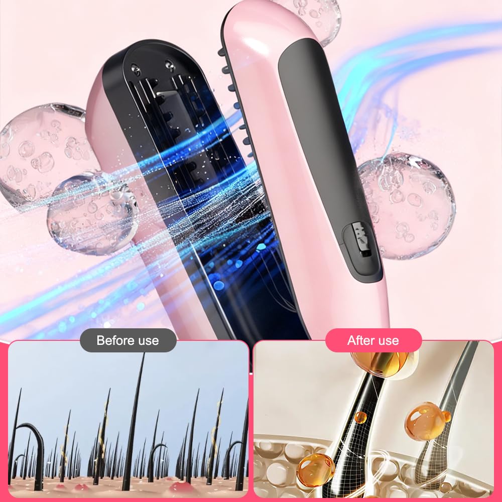 Spliss Entferner Gerät, Kabelloser Tragbarer Splissentferner, Effektiv Split Ends Hair Trimmer, Spliss Trimmer mit Negativ Ionen Haarpflege und Leistungsanzeige, Splizzentferner für Haare