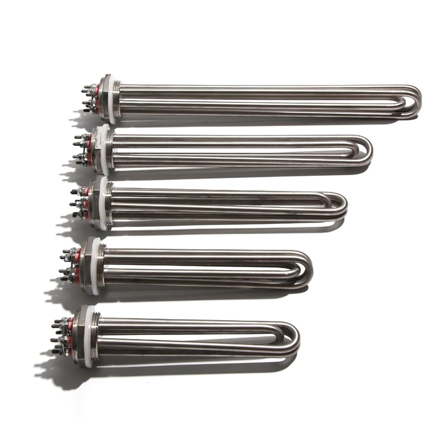 1pcs Water Heating Element Immersion Heater Parts with Ground Screw DN40 DN32 DN50 304SS Heating Pipe 3KW/6KW/9KW/12KW