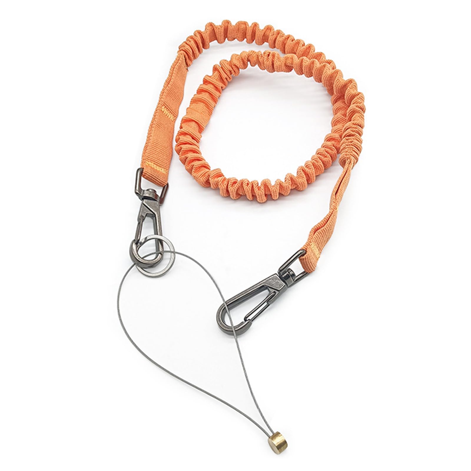 Thicken Rope Bungee Tethers Tool Lanyard Anti-Falling Dynamics Tools Lanyards Dynamics with Carabiner Attachments and Portable Rope