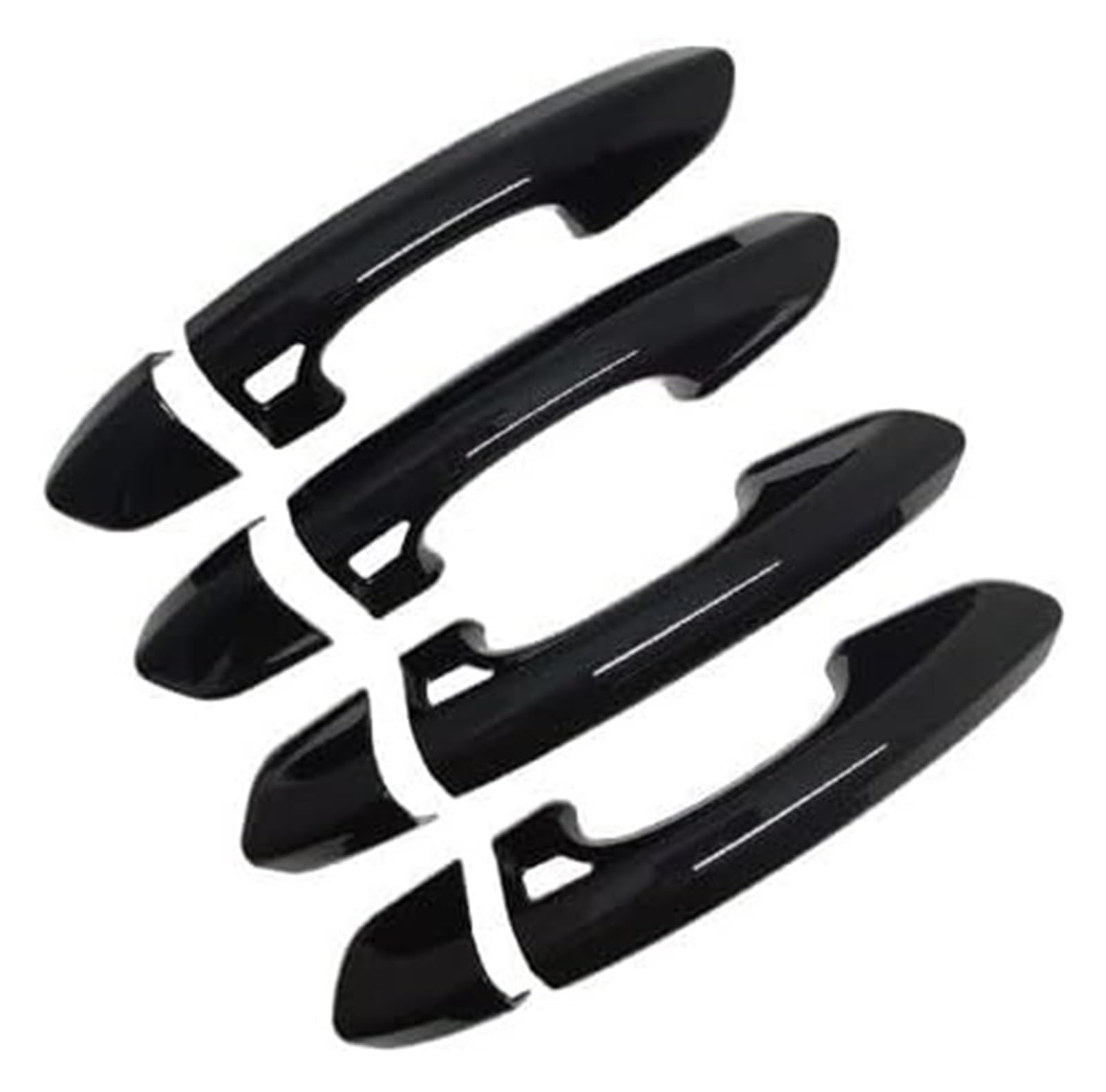 Qwqthgs 4 Keyhess Entry Car Exterior Door Handle Cap For Mondeo For Fusion 4 Mk4 Cd391 2014-2022 Gloss Black Outer Door Handle Cover Styling Sticker Trim(4 Keyhess Entry)