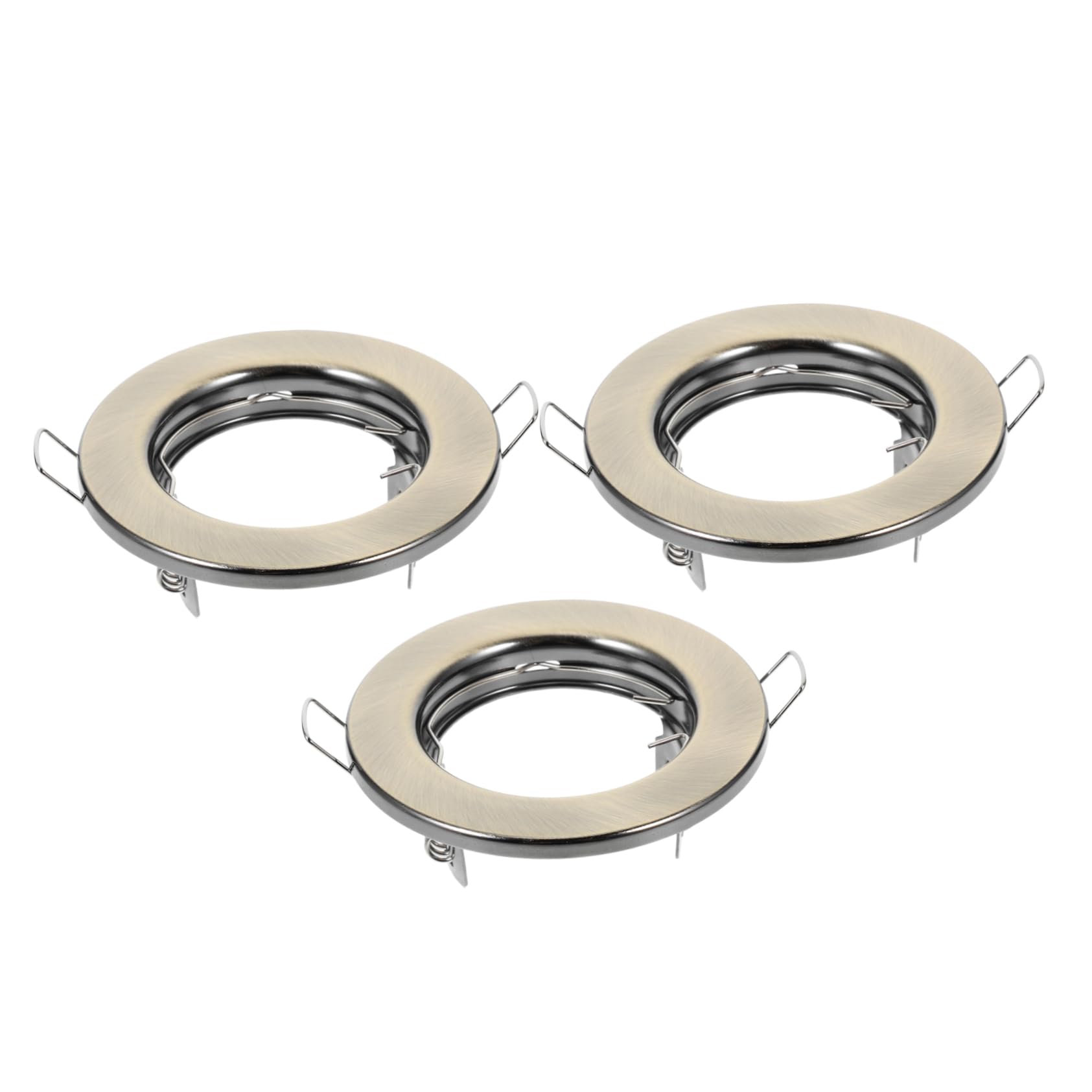 Housoutil 3Pcs Recessed Light Trim Ring for Spotlights Durable Lighting Frames Space Saving Ceiling Fixtures for Modern Interiors Sleek and Design