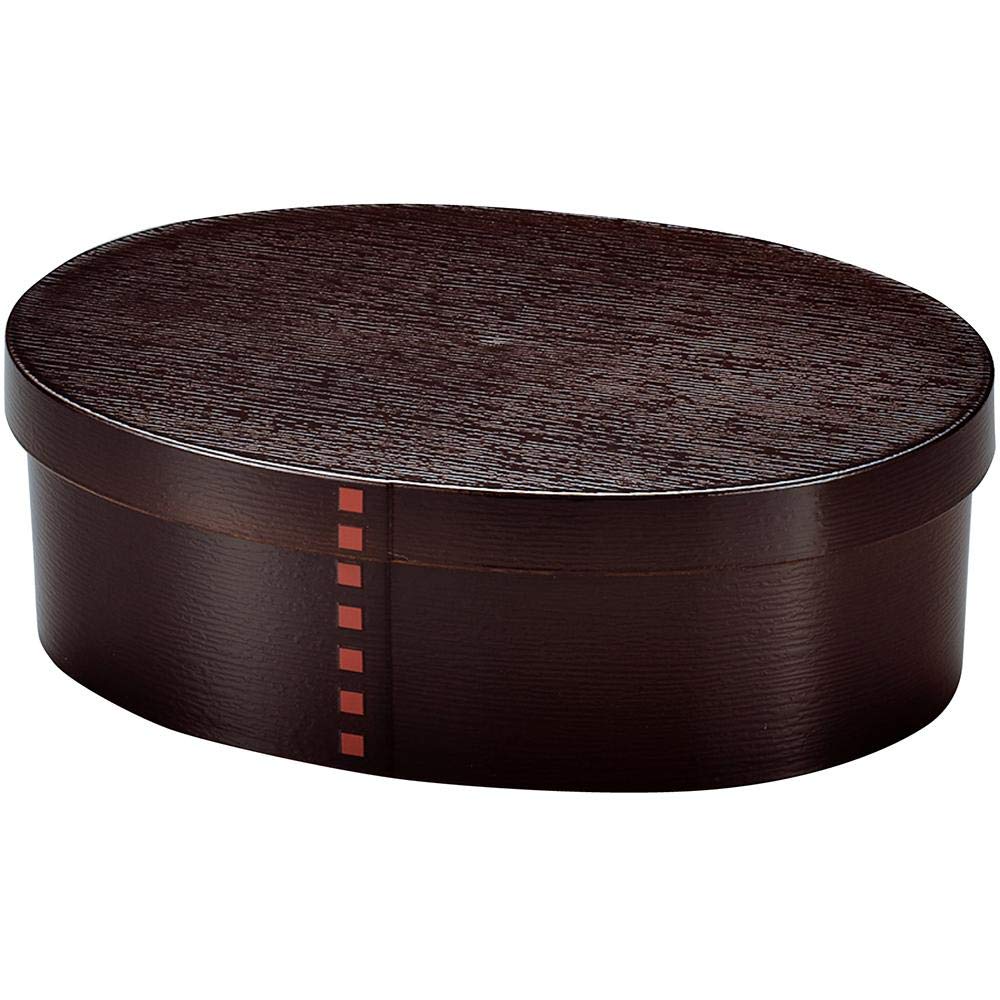 Curved Wooden Antibacterial Bento Box 800ml